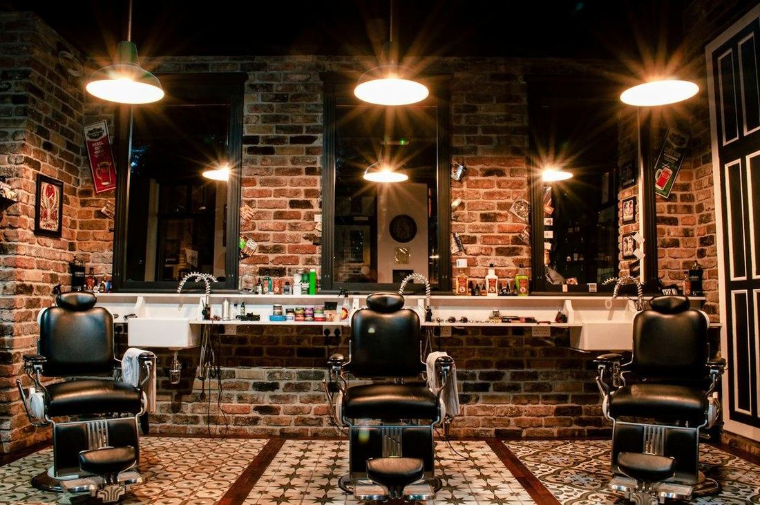 Barbería de barrio, un negocio local